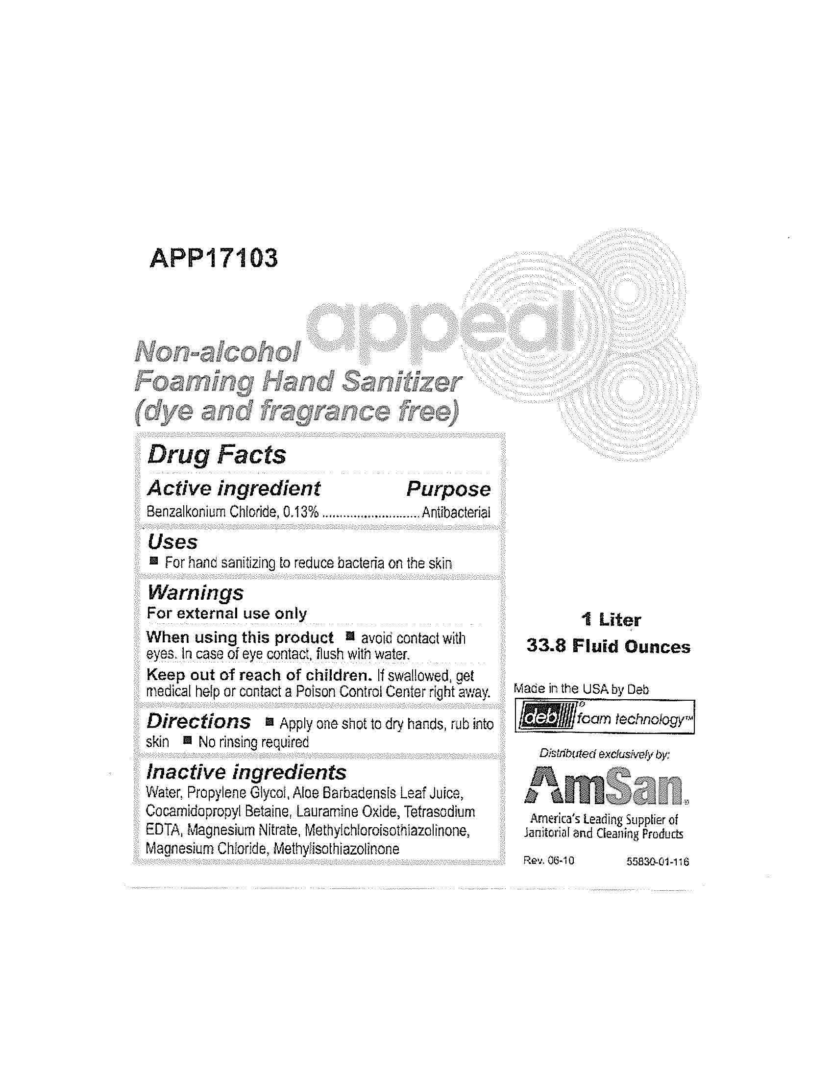 Appeal Non-Alcohol Foaming Hand Sanitizer